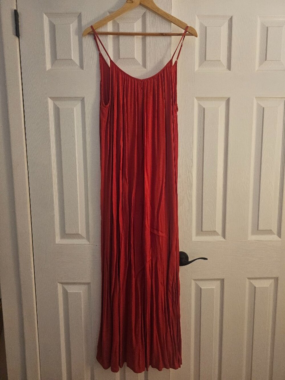 Orange Pleat dress